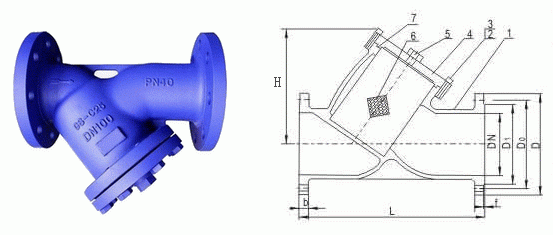 GL41H法兰德标过滤器(图1)
