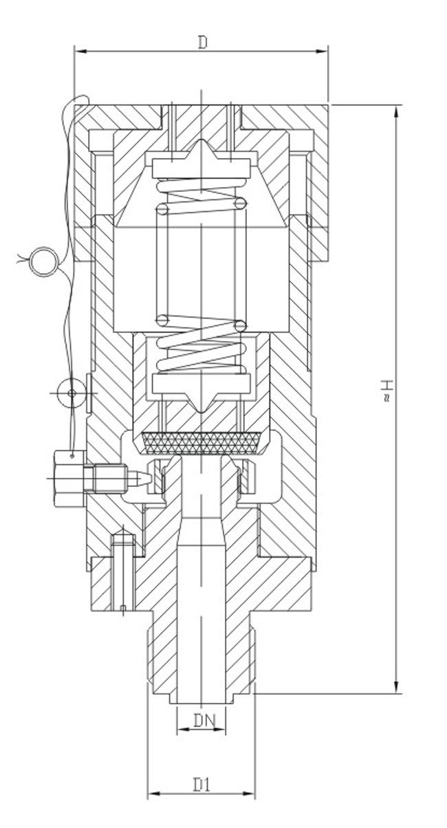船用外螺纹空气信号安全阀CB3022-94