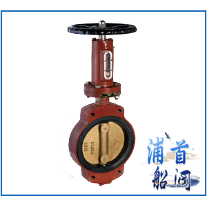 Marine spiral wafer butterfly valve GB /